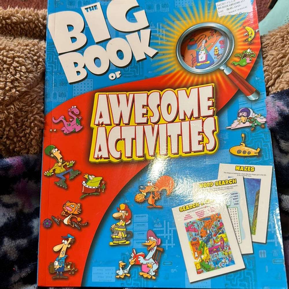A book of activities for a kid
